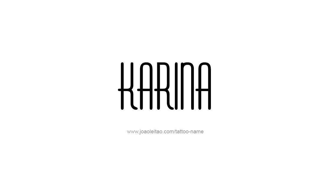 Tattoo Design Name Karina   