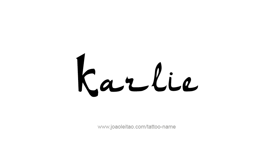 Tattoo Design Name Karlie   