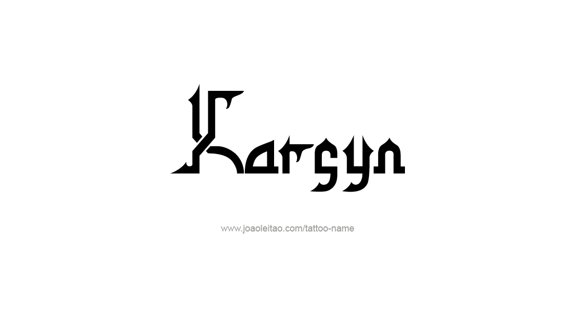 Tattoo Design Name Karsyn   