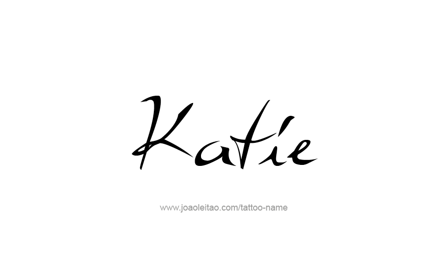 Tattoo Design Name Katie   