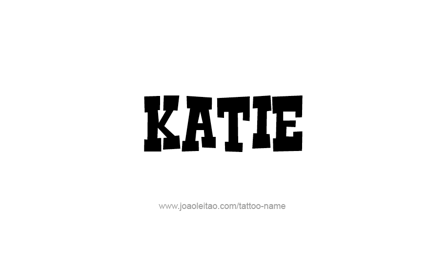 Tattoo Design Name Katie   