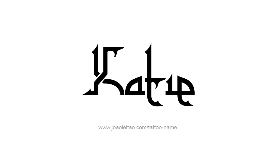 Tattoo Design Name Katie   