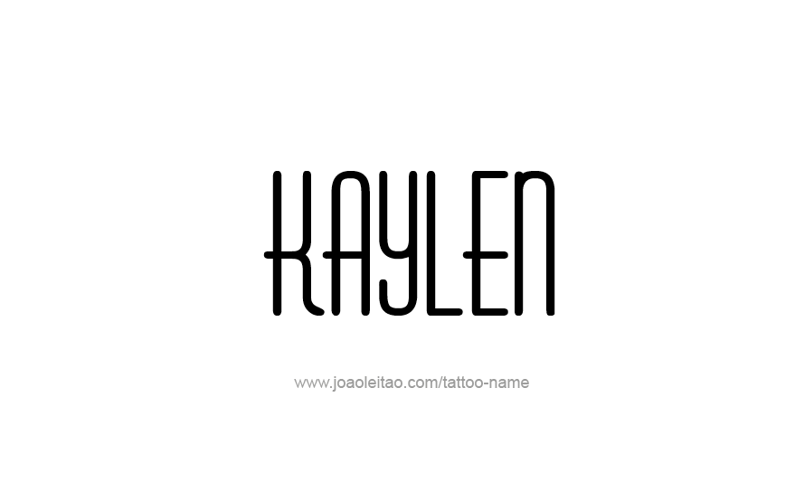 Tattoo Design Name Kaylen   