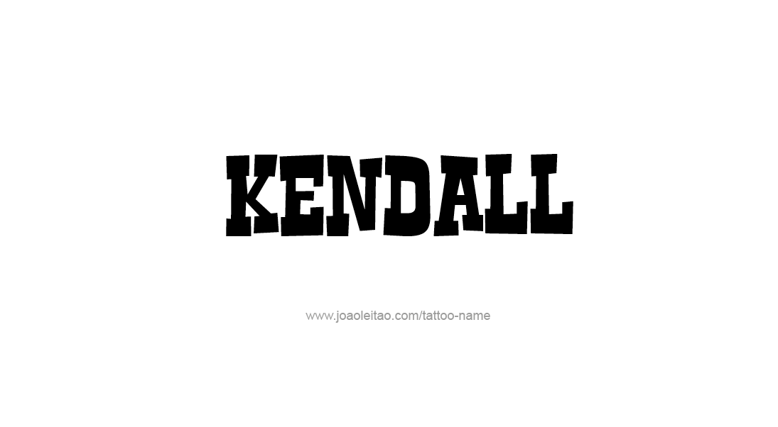 Tattoo Design Name Kendall   