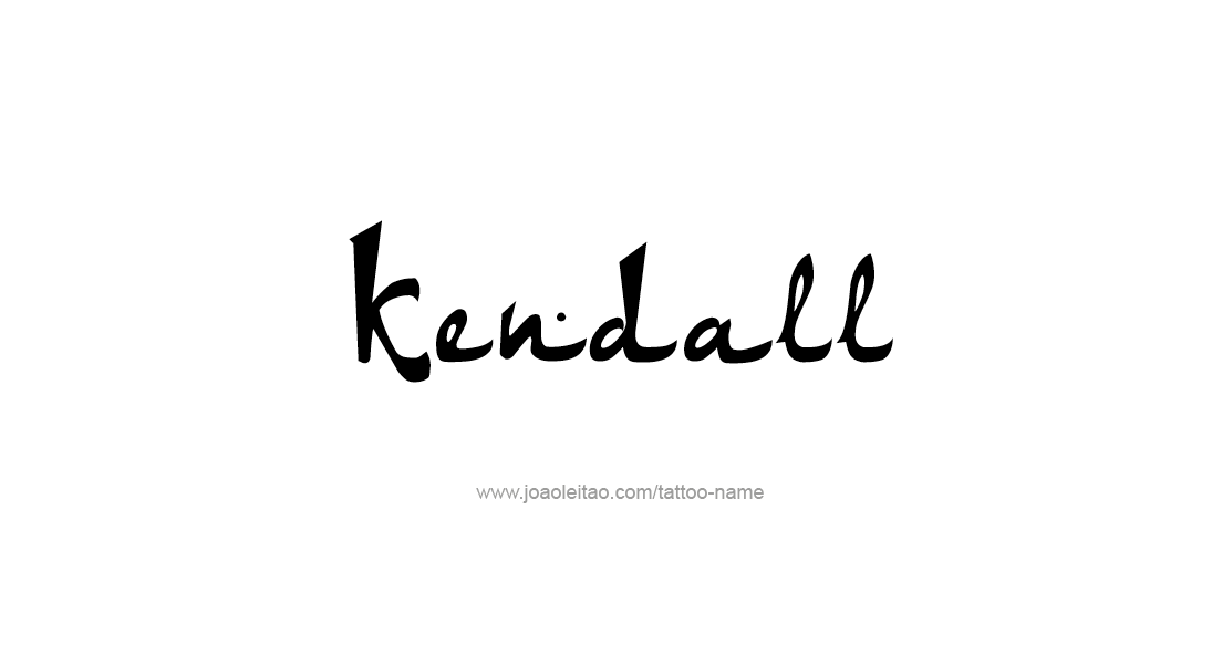 Tattoo Design Name Kendall   