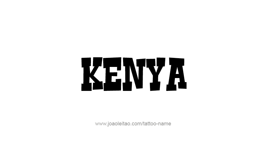 Tattoo Design Name Kenya   