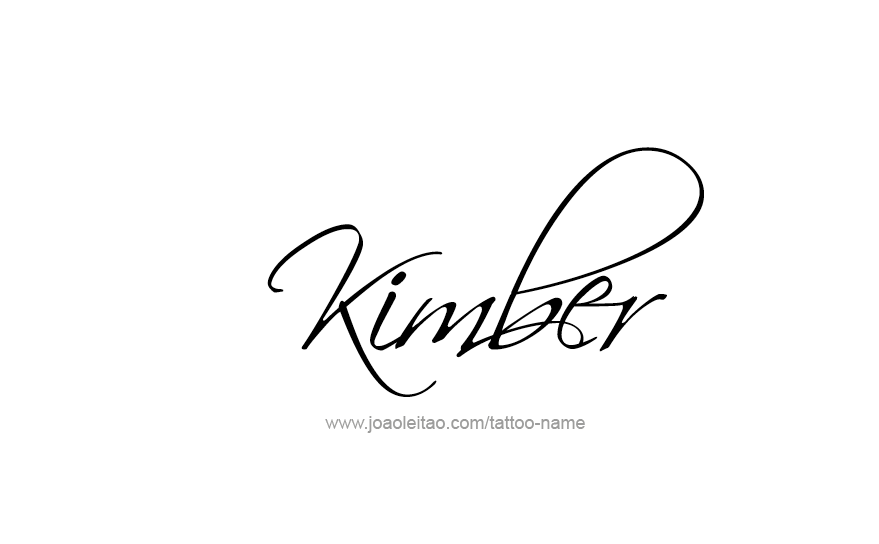 Tattoo Design Name KImber   