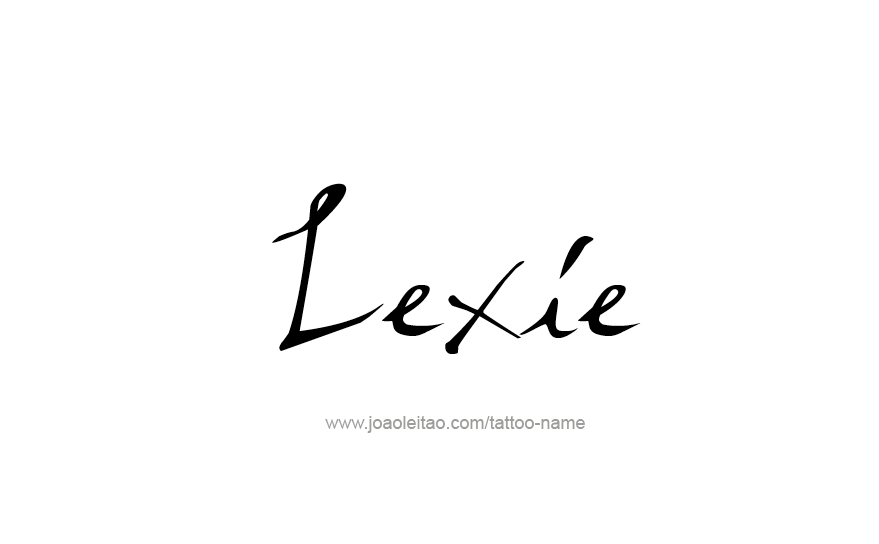Tattoo Design Name Lexie   