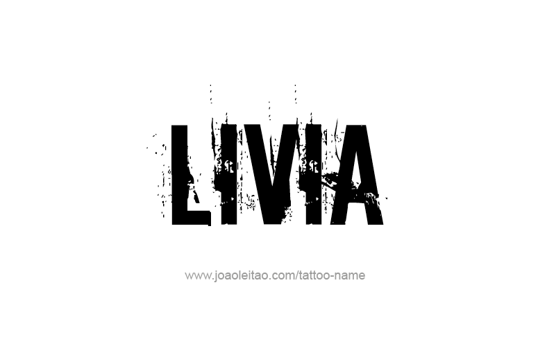 Tattoo Design Name Livia   