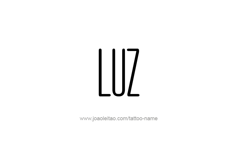 Tattoo Design Name Luz   
