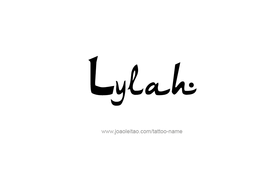 Tattoo Design Name Lylah   