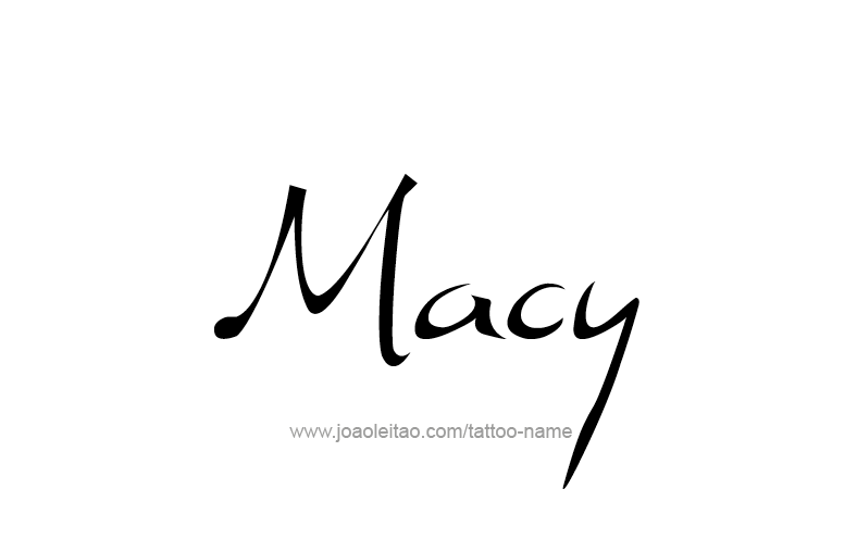 Tattoo Design Name Macy   