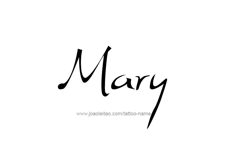 Tattoo Design Name Mary   