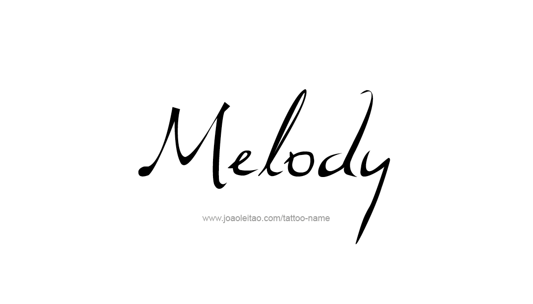 Tattoo Design Name Melody