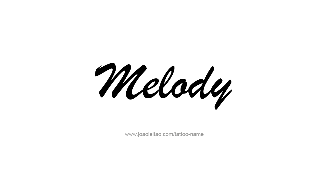 Tattoo Design Name Melody