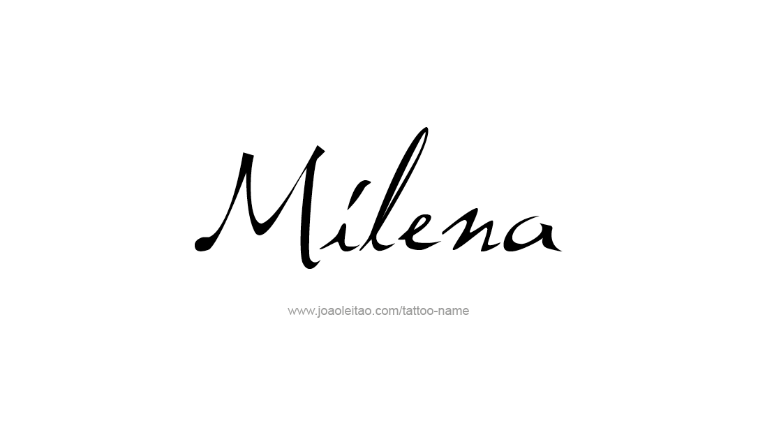 Tattoo Design Name Milena