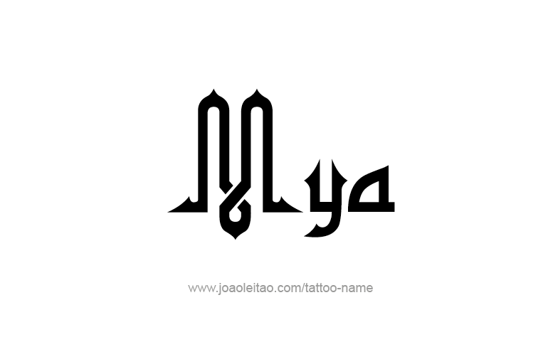 Tattoo Design Name Mya