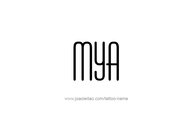 Tattoo Design Name Mya