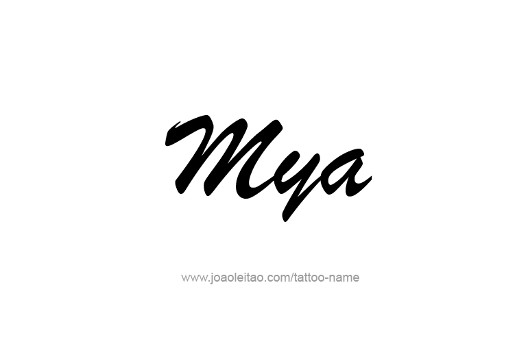 Tattoo Design Name Mya