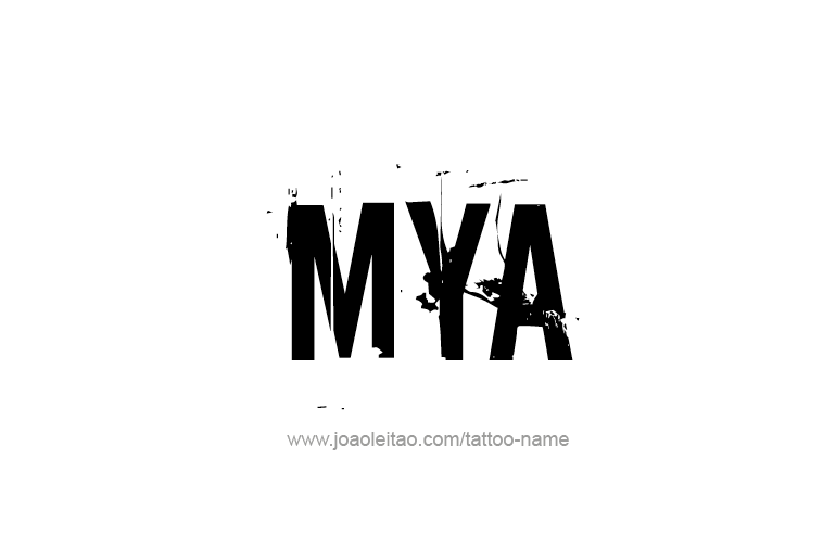 Tattoo Design Name Mya