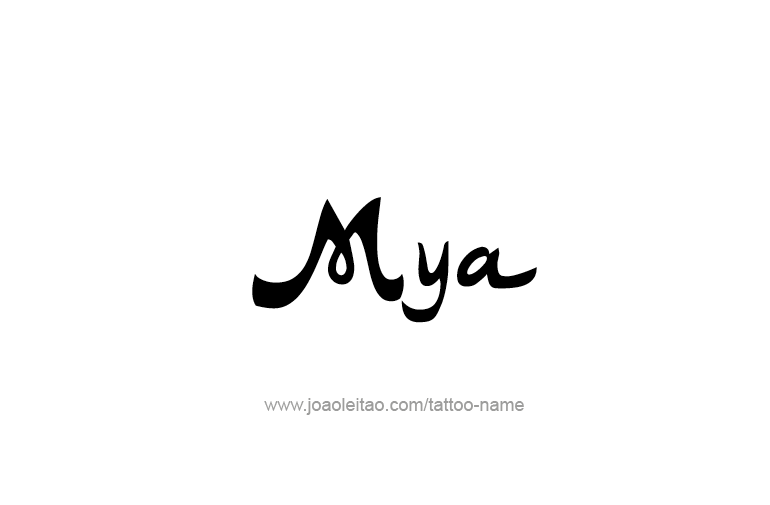 Tattoo Design Name Mya