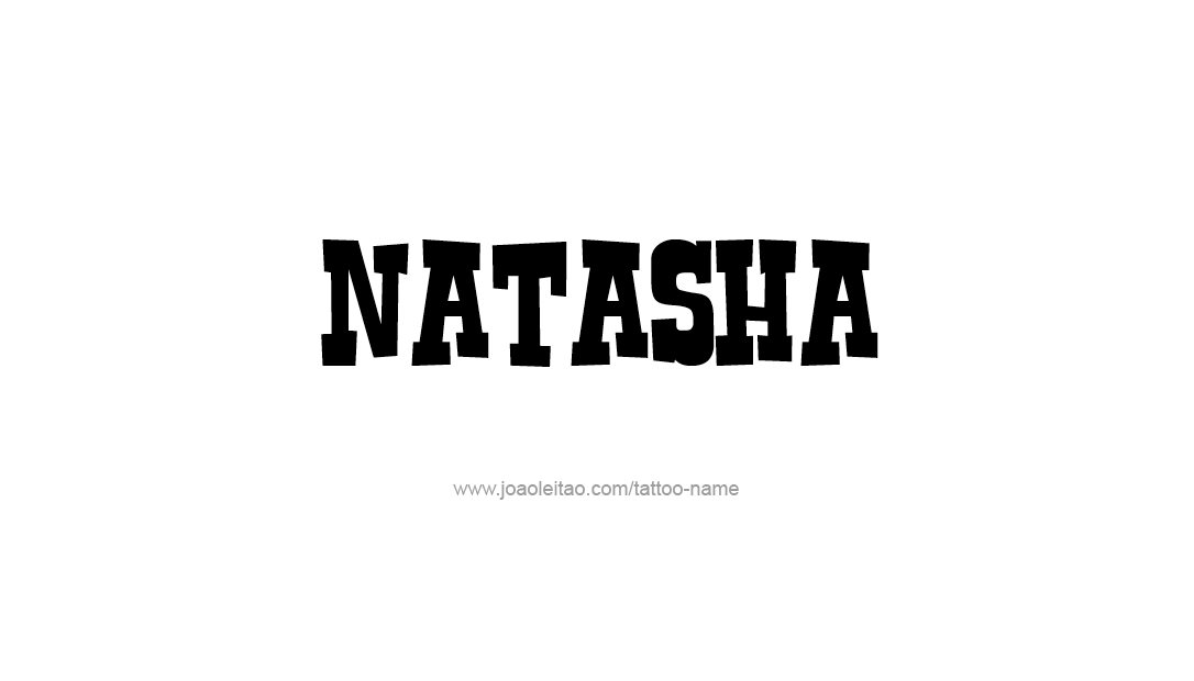 Tattoo Design Name Natasha