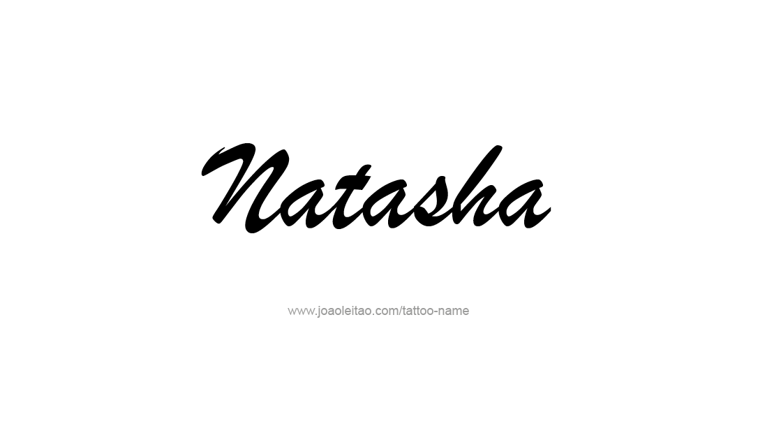 Tattoo Design Name Natasha