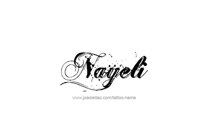 Nayeli Name Tattoo Designs