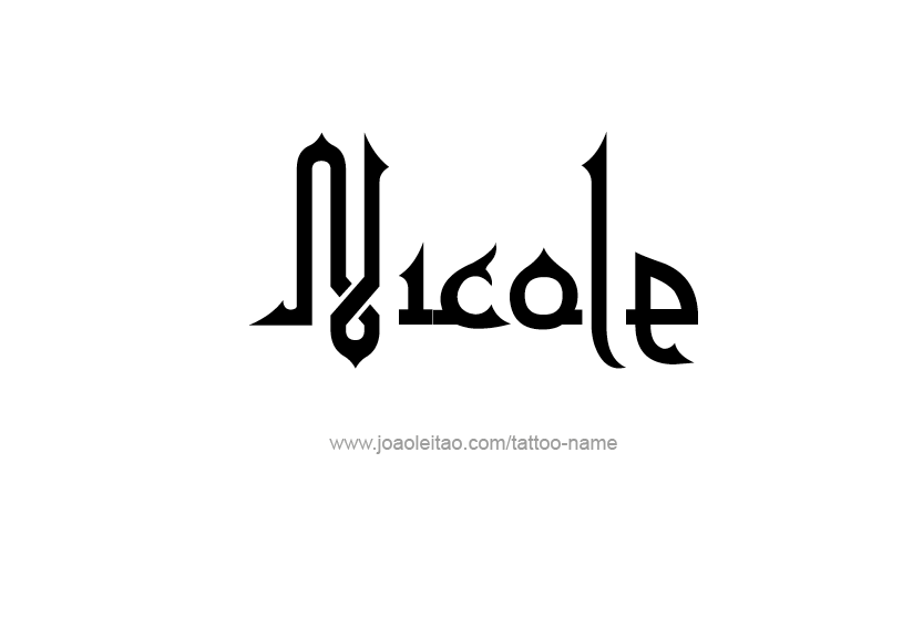 Tattoo Design Name Nicole