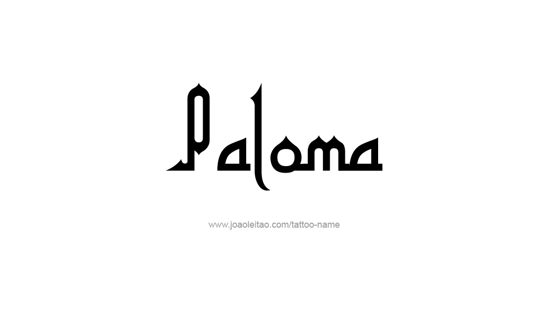Tattoo Design Name Paloma   
