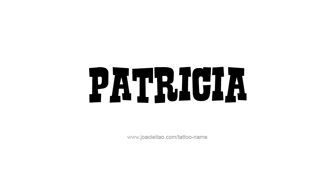 Tattoo Design Name Patricia   