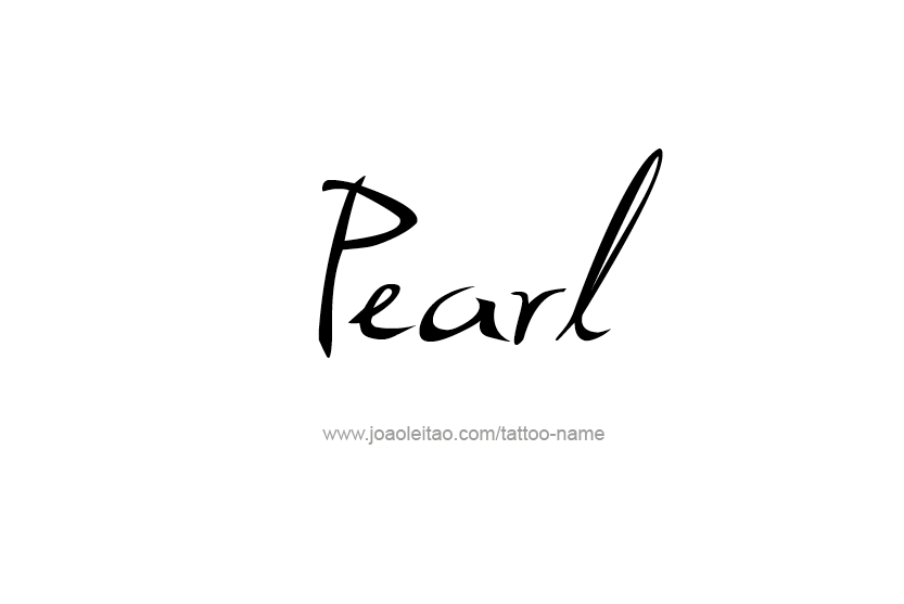 Tattoo Design Name Pearl   