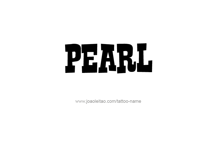 Tattoo Design Name Pearl   