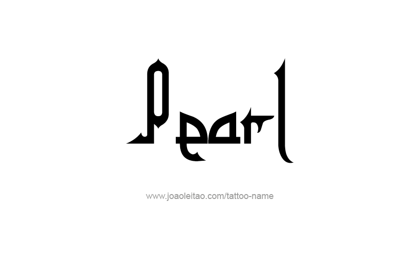 Tattoo Design Name Pearl   