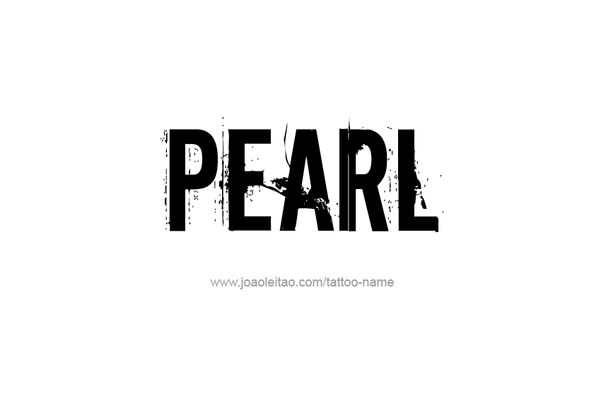 Tattoo Design Name Pearl   