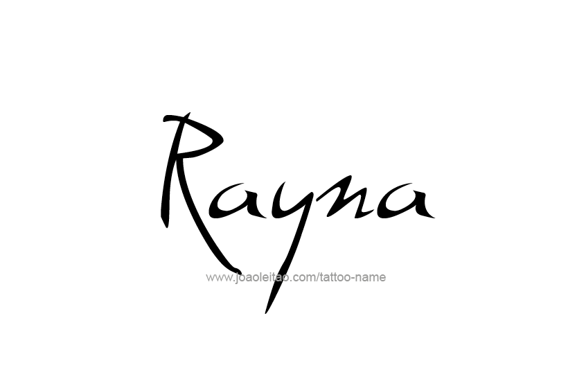 Tattoo Design Name Rayna  