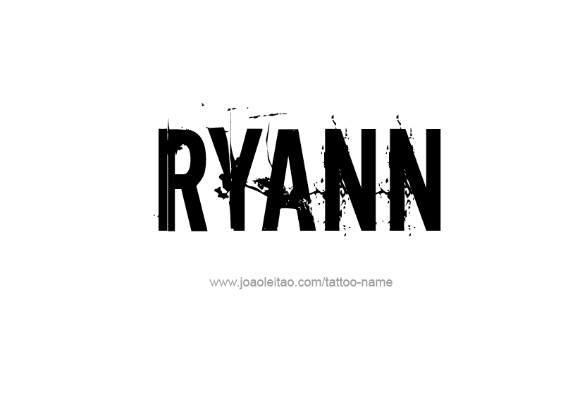 Tattoo Design Name Ryann  
