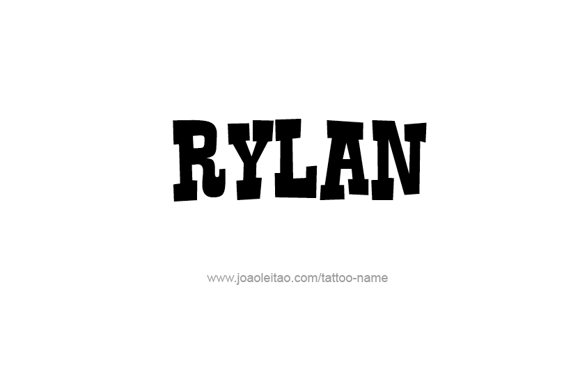 Tattoo Design Name Rylan  