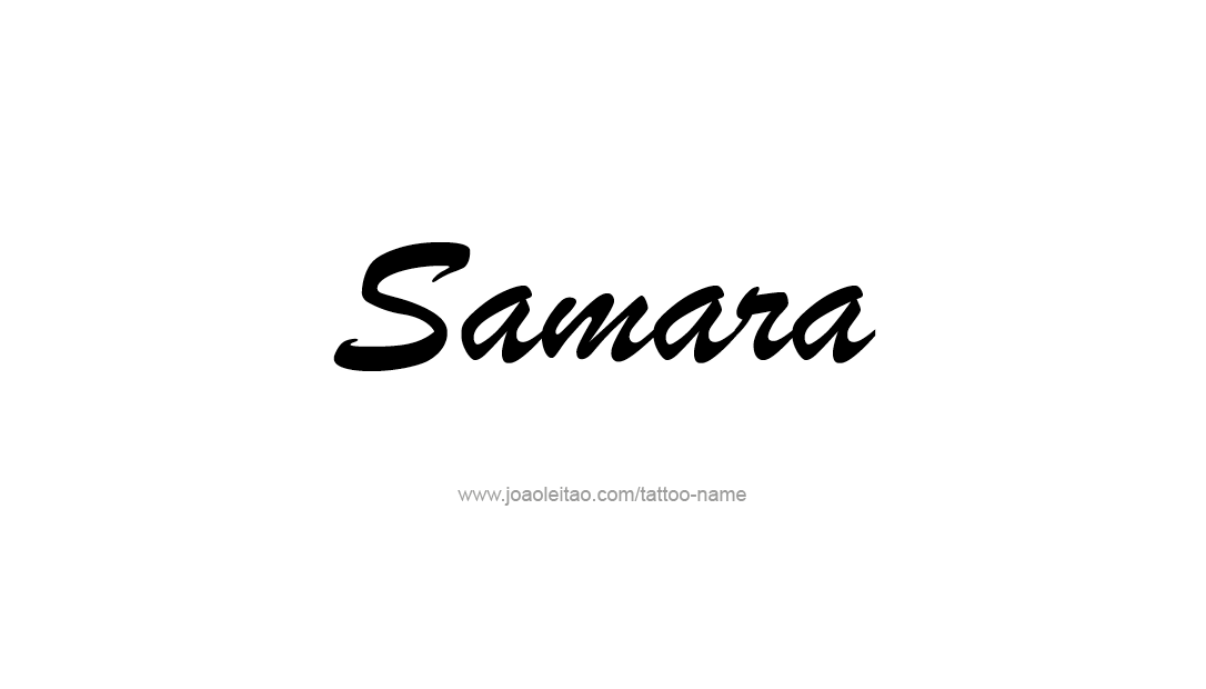 Tattoo Design Name Samara  