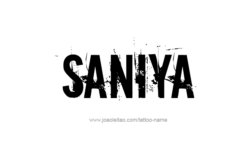 Tattoo Design Name Saniya  