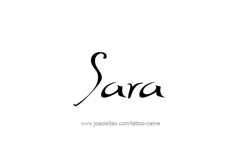 Tattoo Design Name Sara  