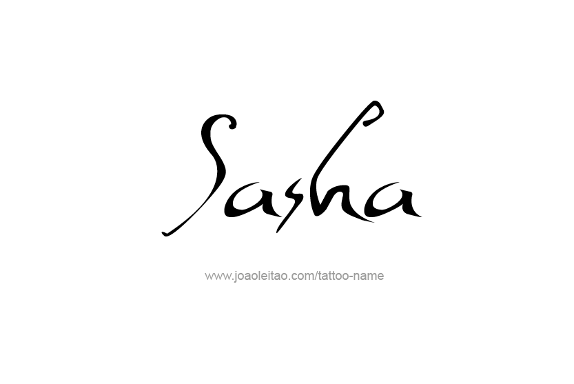 Tattoo Design Name Sasha  