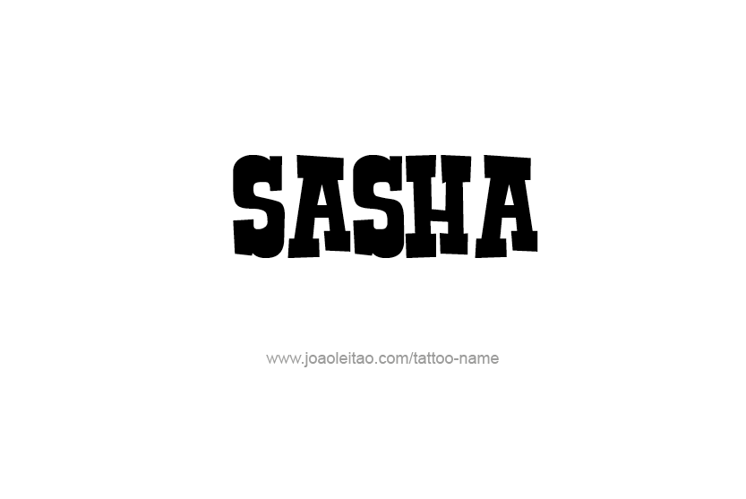 Tattoo Design Name Sasha  