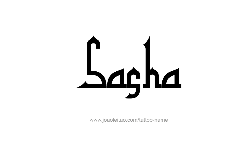 Tattoo Design Name Sasha  