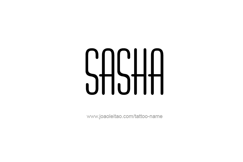 Tattoo Design Name Sasha  