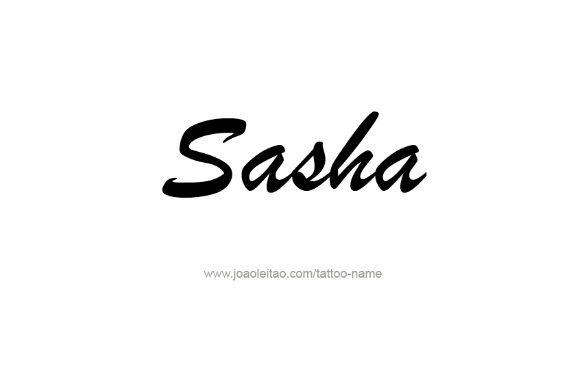 Tattoo Design Name Sasha  