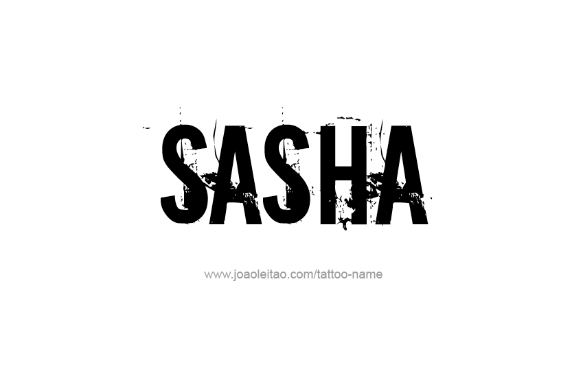 Tattoo Design Name Sasha  