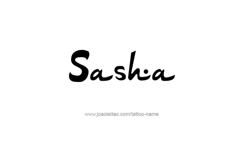 Tattoo Design Name Sasha  