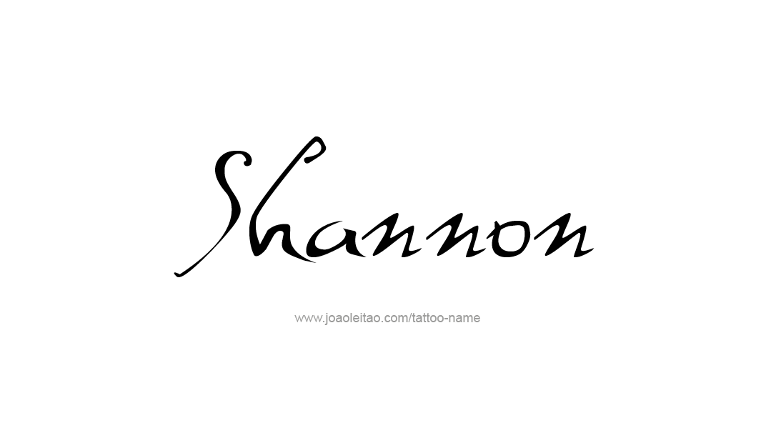 Shannon Name Tattoo Designs