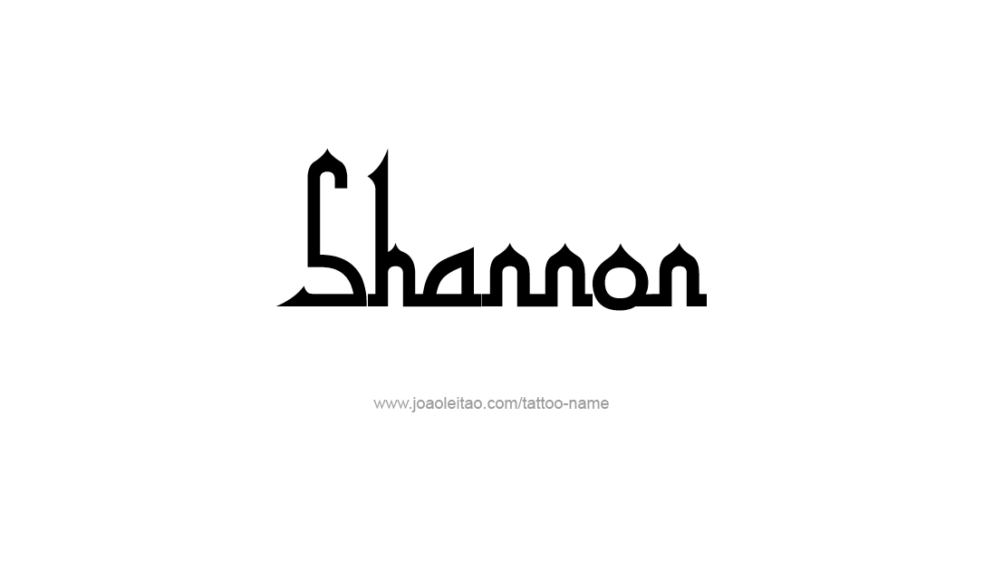 Shannon Name Tattoo Designs